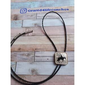 Horse Bolo Tie Necklace Western concho necklace, Cute Bolotie western wear